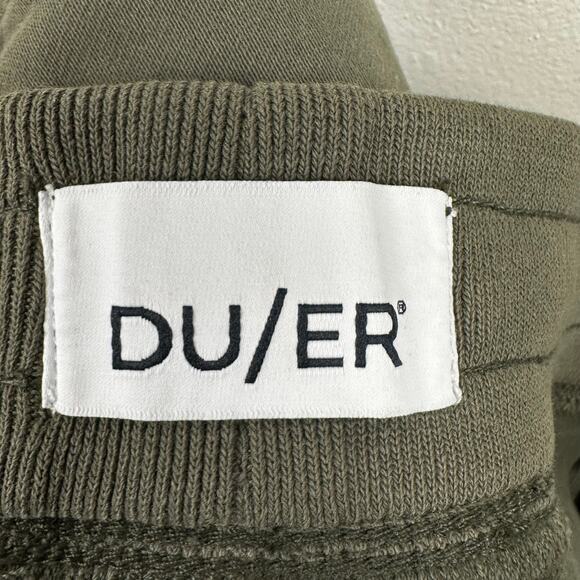 DU/ER No Sweat Everyday Shorts Drawstring Olive Women's XS Outdoor Active Hiking - Picture 6 of 10